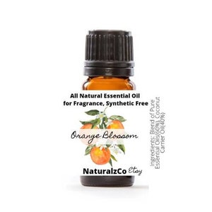 Orange Blossom | All Natural Aroma for Scent | Fragrance Oil | Made with Pure Essential Oils |  Blends | 10 ML | NaturalzCo