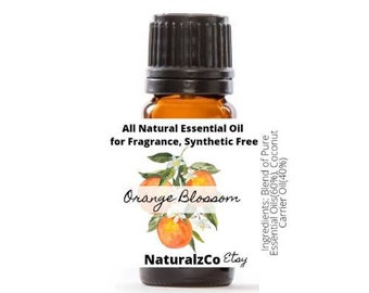 Orange Blossom | All Natural Aroma for Scent | Fragrance Oil | Made with Pure Essential Oils |  Blends | 10 ML | NaturalzCo