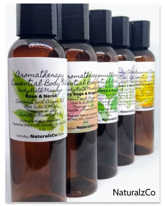 Bath and Body Oil | Choose Scent | Relaxing Oil | Skin Care | Essential Oil | Aromatherapy Bath | Natural and Pure | NaturalzCo