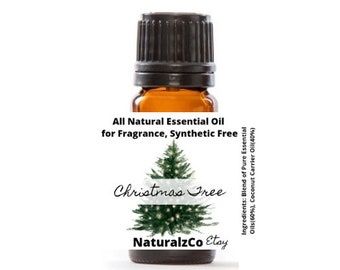 Christmas Tree | All Natural Aroma for Scent | Fir Needle & Cypress | Fragrance Oil | Essential Oil Blend | 10 ML | NaturalzCo