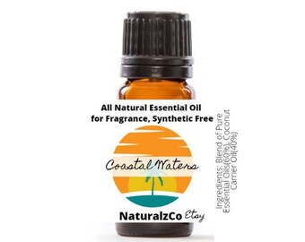 Coastal Waters | Aroma for Scent | Fragrance Oil | Essential Oil Blend | All Natural | Scented Oil | 10 ML