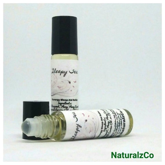 Sleep Essential Oil Roller | Sleepy Tea | Natural Sleep Remedy | Sleep Aid | 10 ML Roller Bottle | Lavender Sleep | Sleep Oil | NaturalzCo
