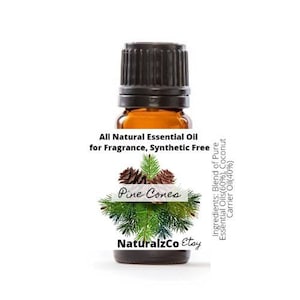 Pine Cones | All Natural Aroma for Scent | Seasonal Christmas Scent | Fragrance Oil | Essential Oil Blend | 10 ML | NaturalzCo