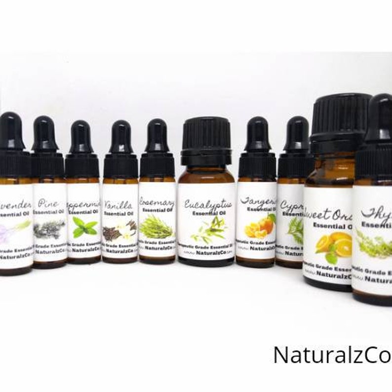 Essential Oils | Pure Therapeutic Grade | Dropper(5 ML) & Euro(10 ML) Bottles |Pure Essential Oils | Diffuser | Aromatherapy | NaturalzCo