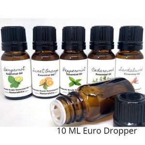 Essential Oils Pure Therapeutic Grade Dropper5 ML & Euro10 ML Bottles Pure Essential Oils Diffuser Aromatherapy NaturalzCo image 3