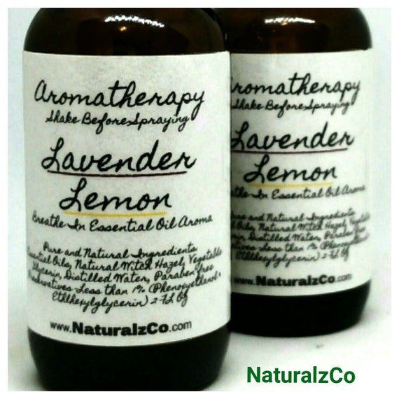 Lavender Lemon Spray | Aromatherapy Spray | Room Spray | Linen Spray | Essential Oil Aroma | 2 OZ Spray Bottle | NaturalzCo