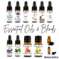 Essential Oils | Oil Blends | Pure Therapeutic Grade | Dropper 5 & 10 ML Bottles | Diffuser | Aromatherapy | NaturalzCo