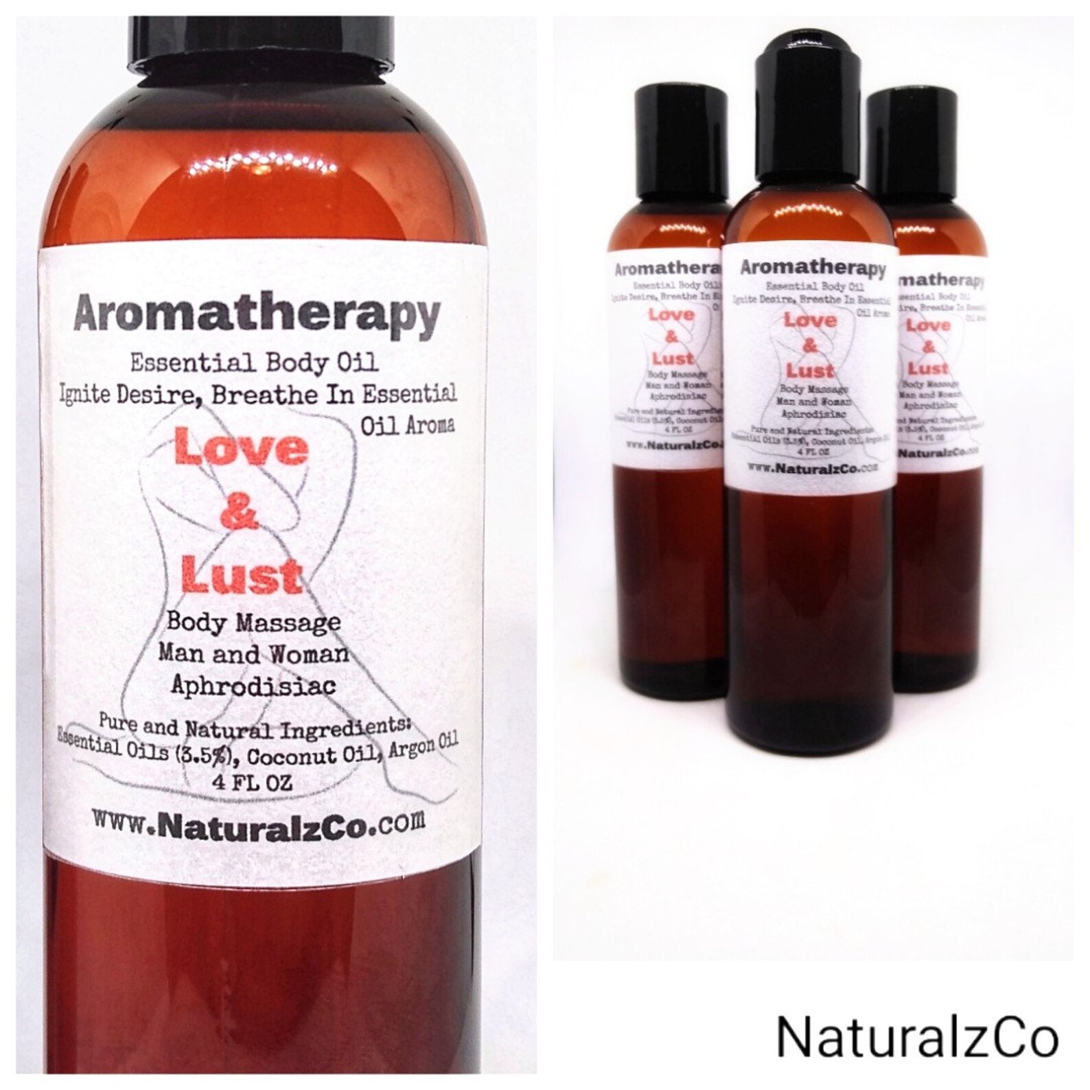Aphrodisiac Massage Oil Libido Natural Massage Oil Love Etsy