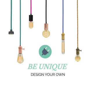 Plug in Pendant Light Design Your Own Any Custom Lengths and Colors image 1