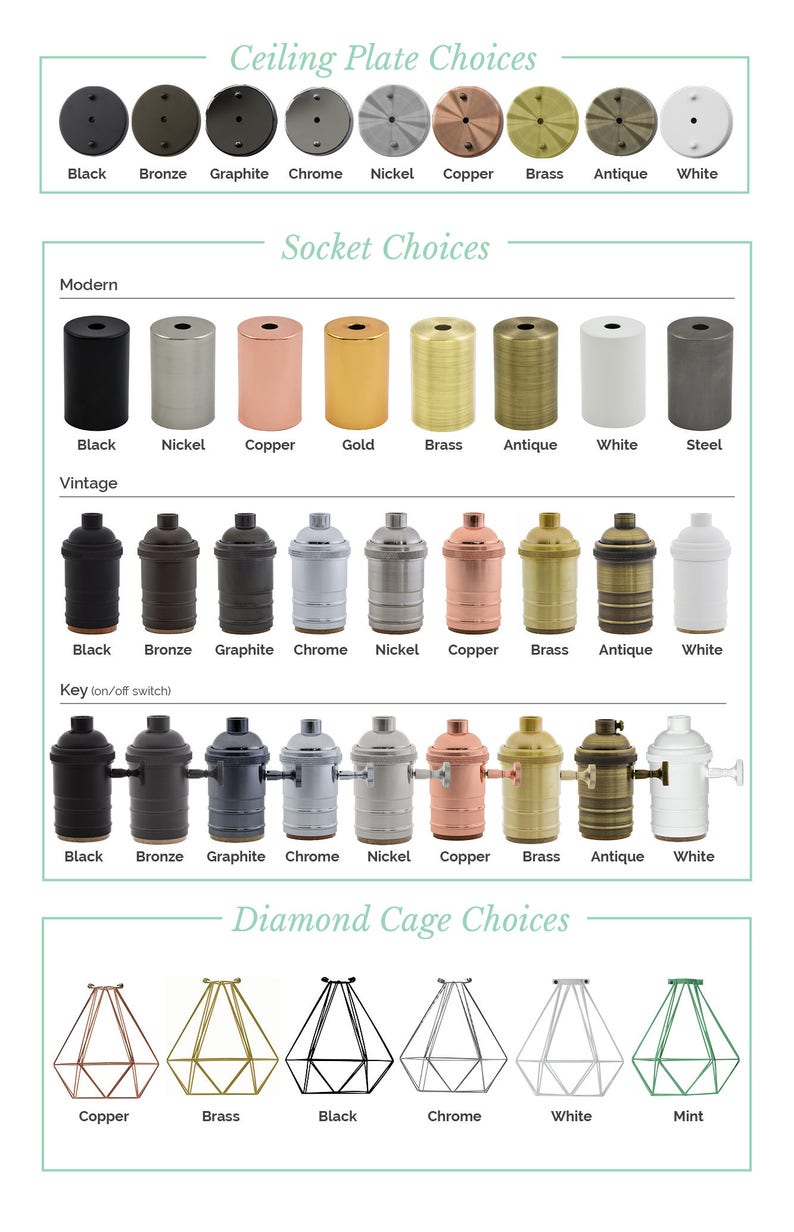 Any Cord Length Custom Any Color Plug In himmeli Lighting Diamond Cage Hanging Pendant Plug In Lamp