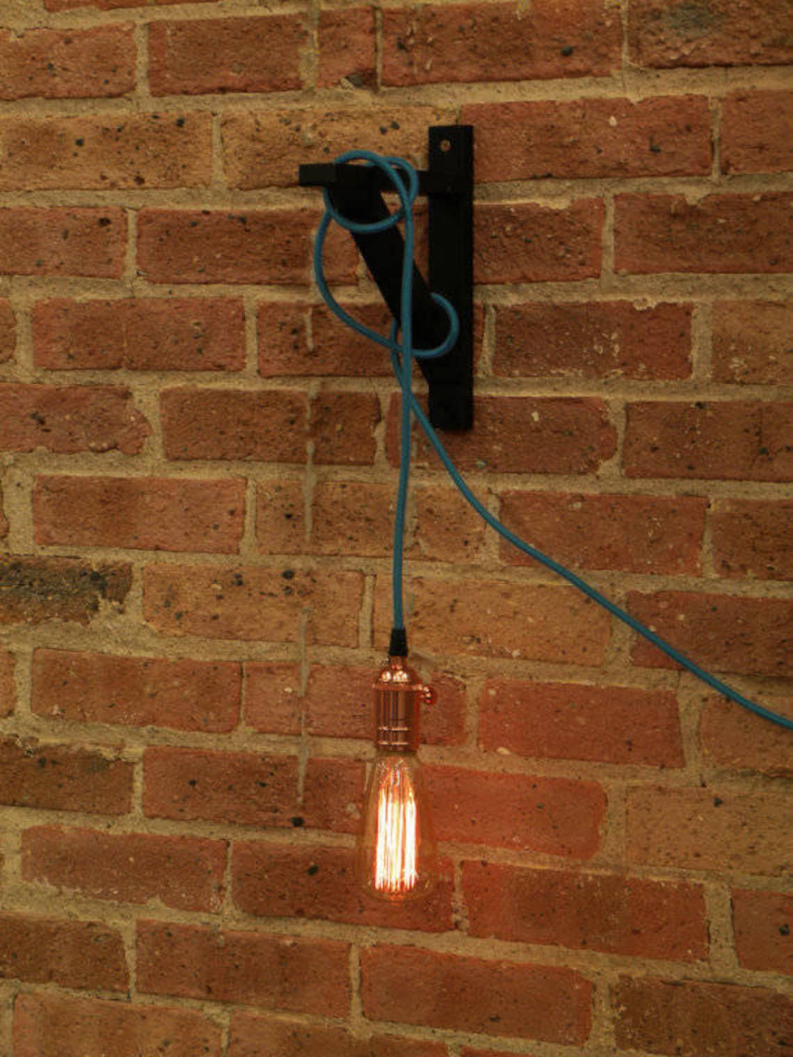 Plug In Pendant Light 15ft 5 Color choices Includes Edison Etsy