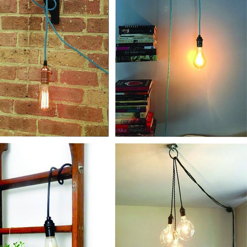 Plug in Pendant Light - Design Your Own order - Any Custom Lengths and Colors