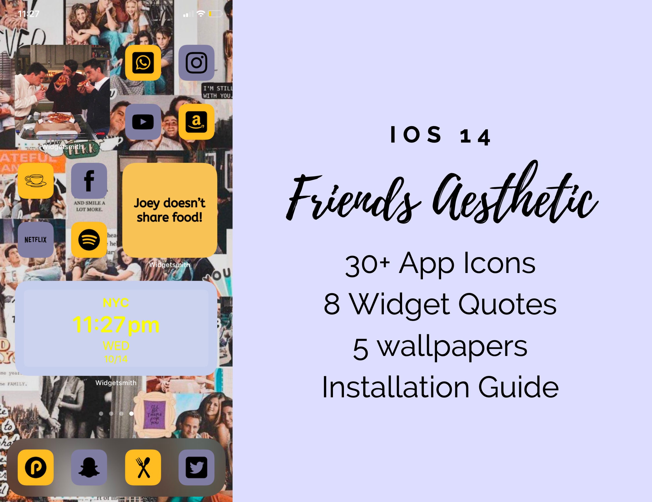 Friends Tv Theme App Icons Ios 14 Friends Tv Show Etsy