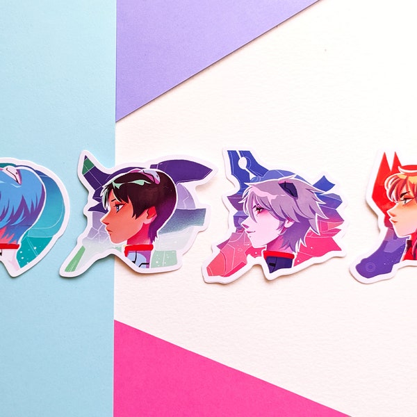 Evangelion Children • vinyl stickers of Asuka, Rei, Shinji and Kaworu