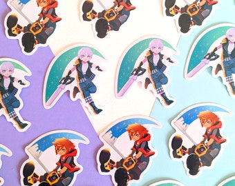 SoRiku Combo Attack • vinyl stickers of Sora and Riku and their Keyblade from Kingdom Hearts 3