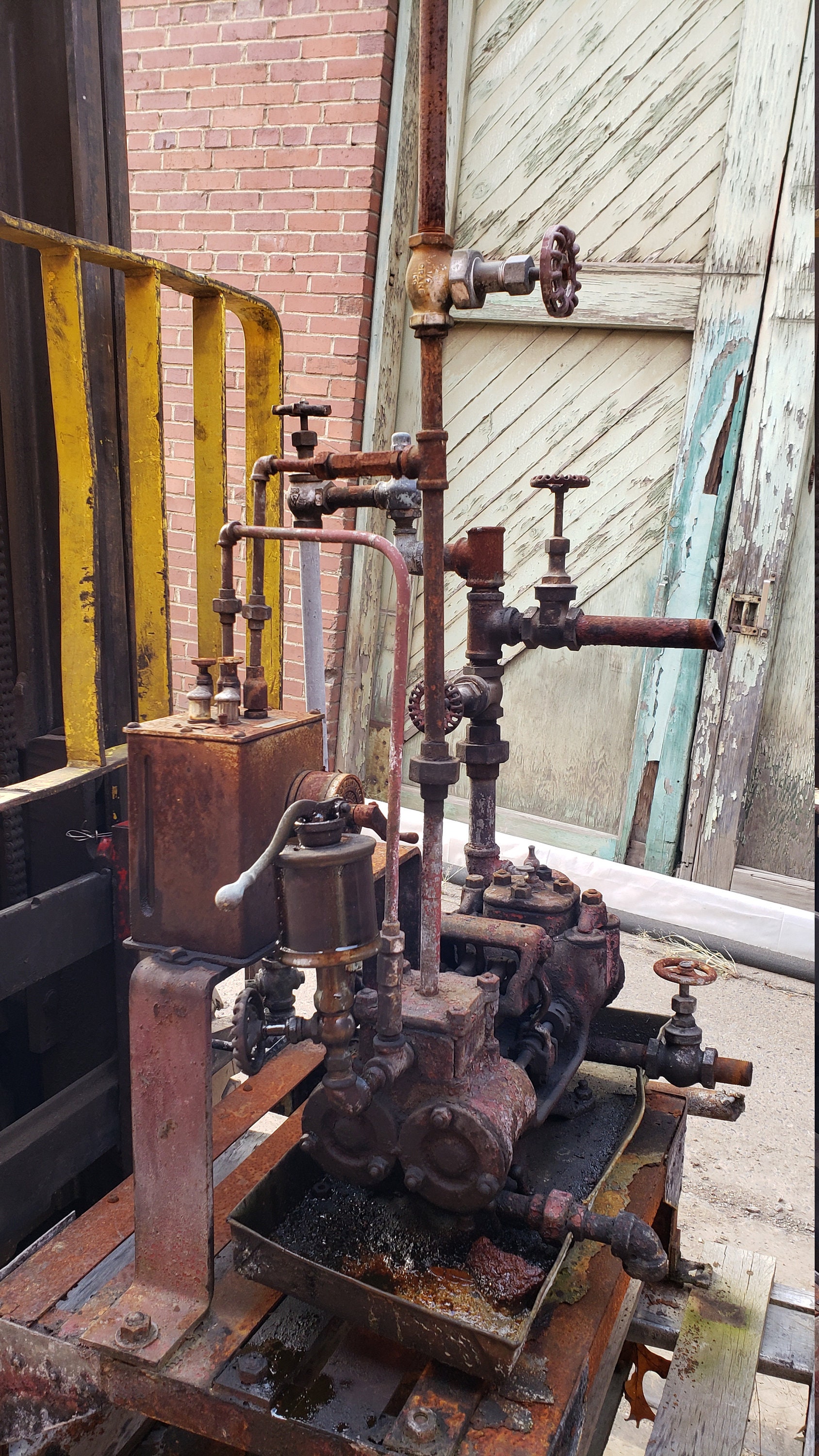 Antique vintage Industrial MACHINE Steam punk Brass gages Etsy