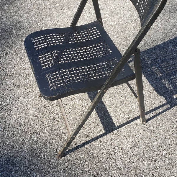 Metal Folding Chair Etsy