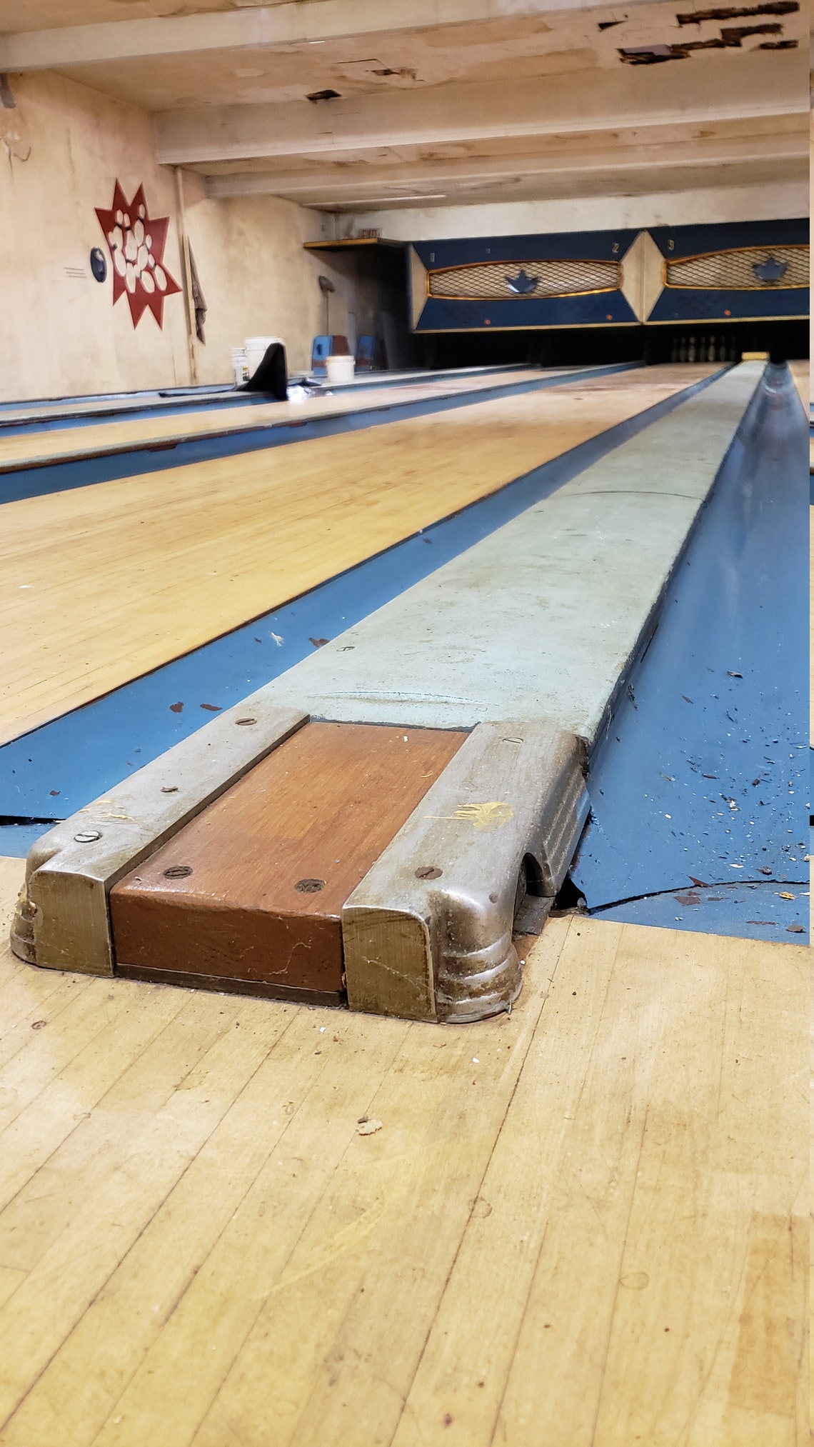 Vtg 1940s Bowling Alley Lane Wood Sections Maple & Pine Etsy UK