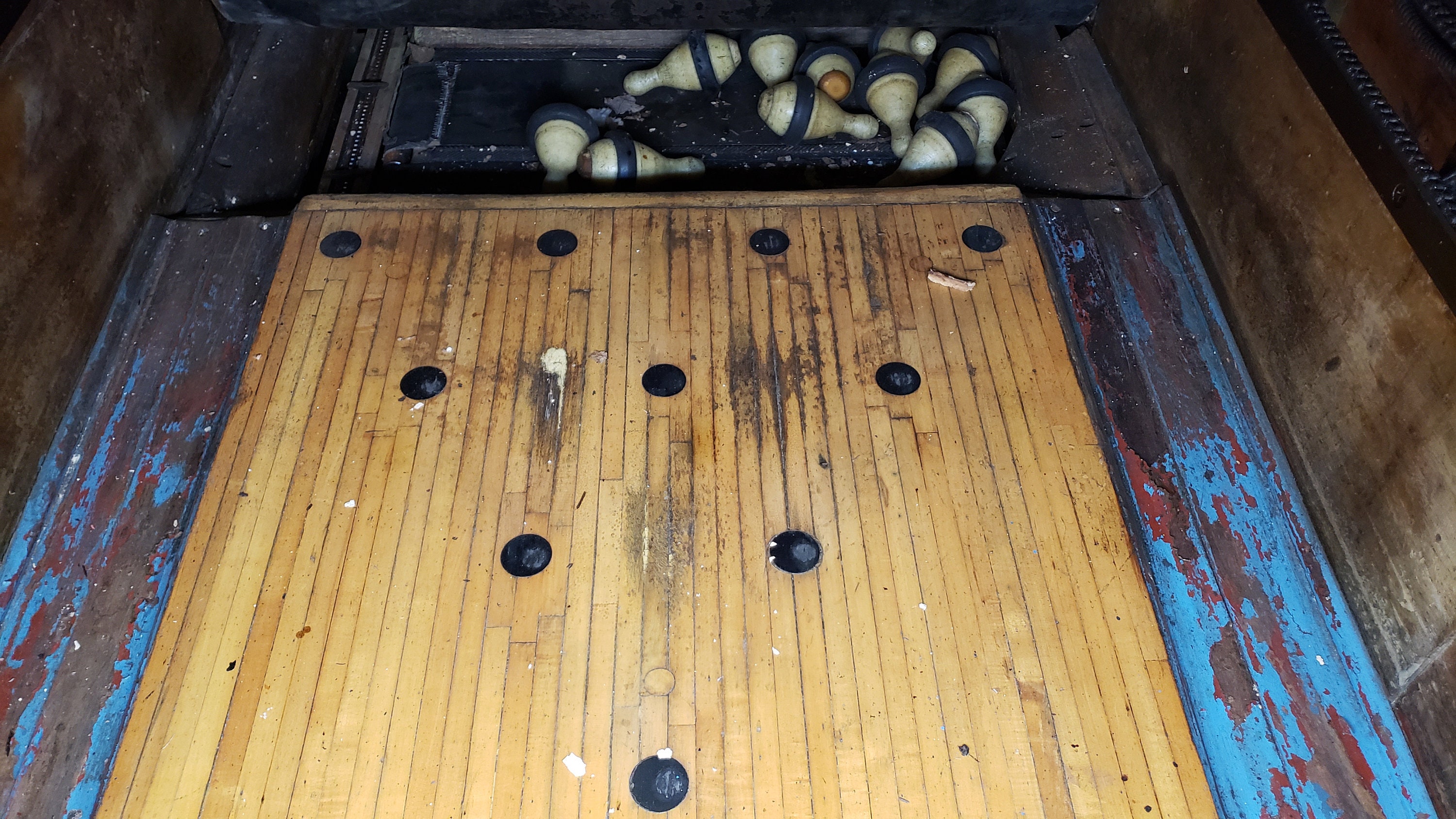 Vtg 1940s Bowling Alley Lane Wood Sections Maple & Pine Etsy Ireland