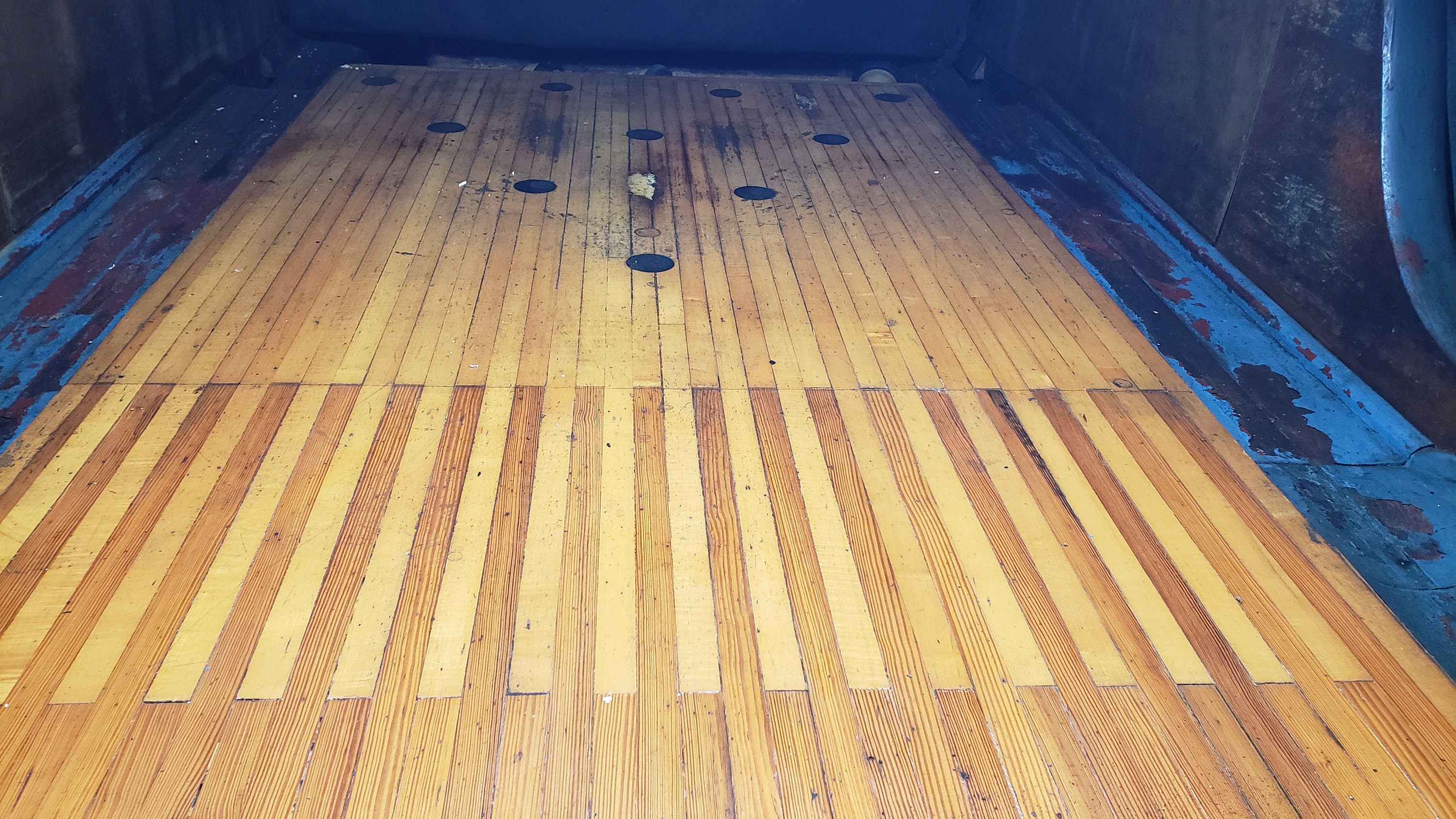 Vtg 1940s Bowling Alley Lane Wood Sections Maple & Pine Etsy UK