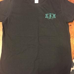Monogrammed T-shirt | Etsy