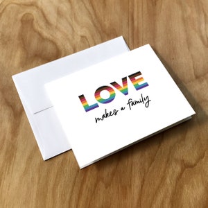 Love Makes A Family Grußkarte (FMLY4CRD)
