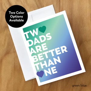 Two Dads Are Better Than One Greeting Card (DDSDY4CRD)