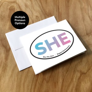 Respect the Gender Pronouns Greeting Card (TRNS31CRD)