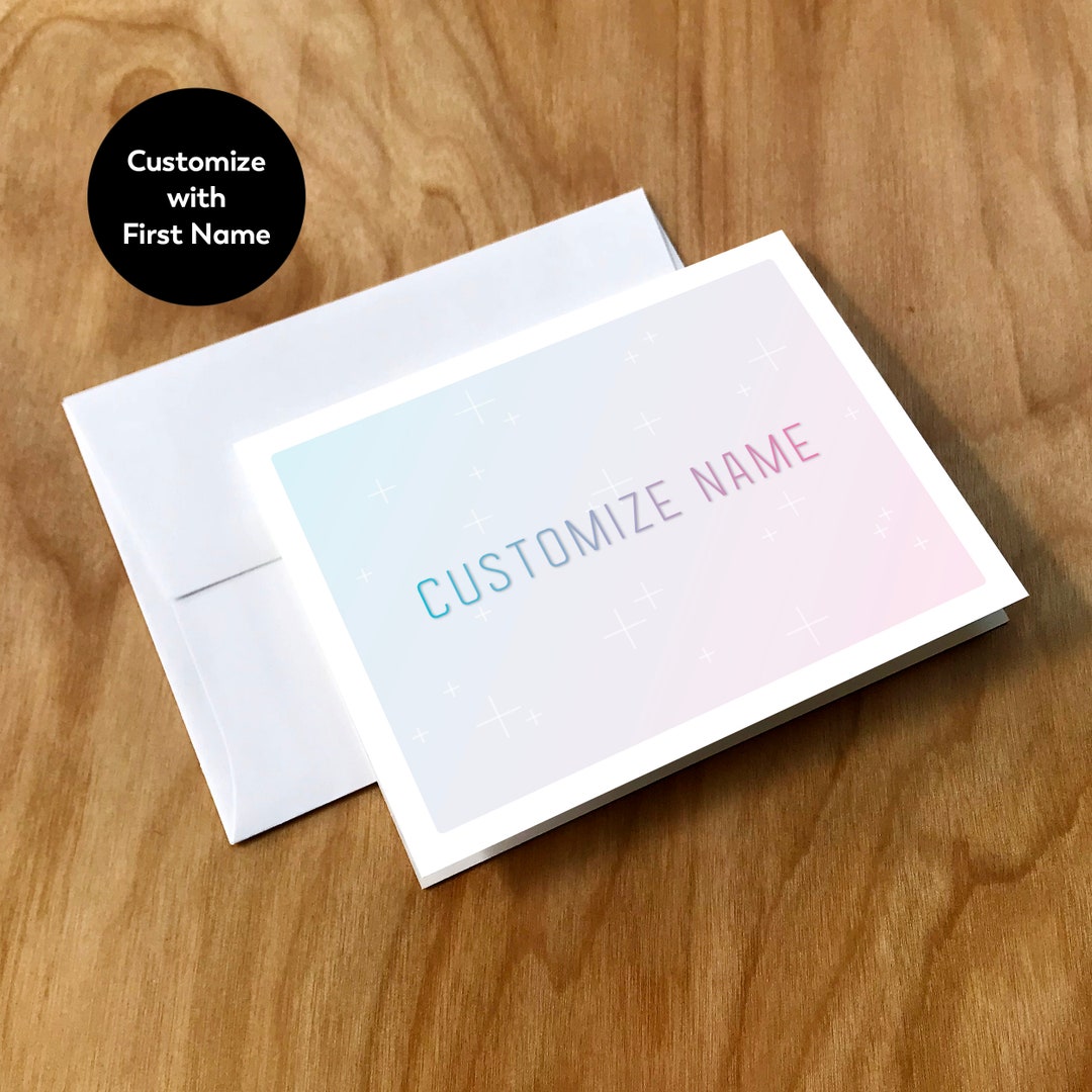 Transgender Name Change Card TRNS22CRD Etsy