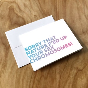 Transgender Support Greeting Card (TRNS6CRD)