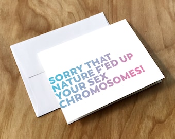 Transgender Support Greeting Card (TRNS6CRD)