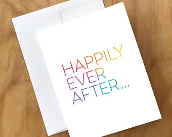 LGBTQ+ Wedding or Engagement Greeting Card (WDNG1CRD)