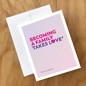 Adoptions-Gruß-Gruß-Karte (Same-Sex oder Straight) (ADPT5CRD)