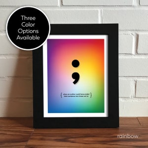 Semicolon Print (UPLFT1PRNT)