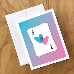 Carte Deux coeurs (VLTDY21CRD)