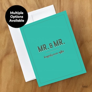 Biglietto di auguri per matrimonio gay / Mr. e Mr. Wedding (WEDMM4CRD)