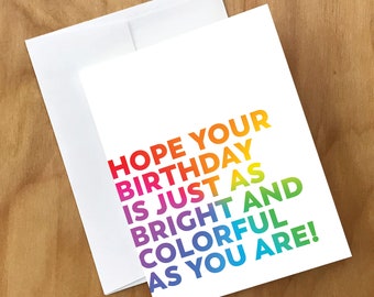 Gay Happy Birthday Greeting Card (BDAY13CRD)