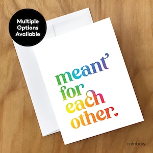 Cartão de aniversário ou amor LGBTQ+ (ANVSY7CRD)