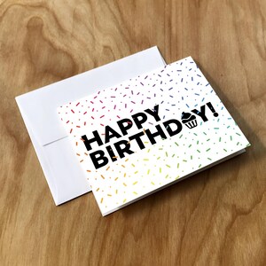 Cartão de feliz aniversário LGBTQ Cupcake (BDAY7CRD)