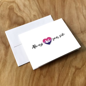 Tarjeta de felicitación de apoyo y aliento para bisexuales (BISX6CRD)
