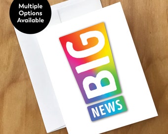 Big News Coming Out Greeting Card (OUT11CRD)