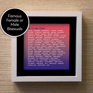 Famous Bisexuals Framed Mini Print (BISX1MNPRNT)