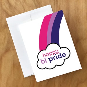 Biglietto di auguri Happy Bi Pride (BISX7CRD)