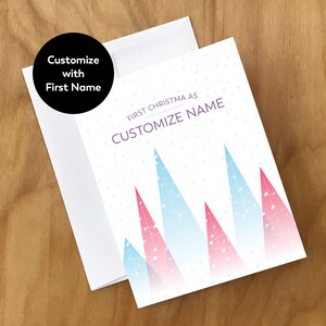 Première carte de Noël pour changement de nom transgenre (XMAS12CRD)