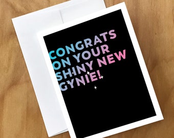 MTF Shiny New Gynie Greeting Card (MTF16CRD)