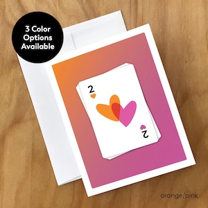 Carte Deux coeurs (VLTDY21CRD)