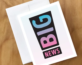 Big News Transgender Coming Out Card (TRNS20CRD)