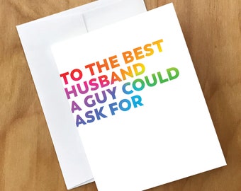 Husband to Husband Greeting Card (LVML1CRD)