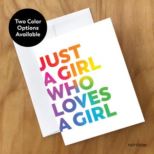 Girl Who Loves A Girl Greeting Card (LVFM3CRD)