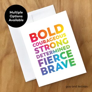 Carte de voeux de soutien LGBTQ+ (ENC26CRD)